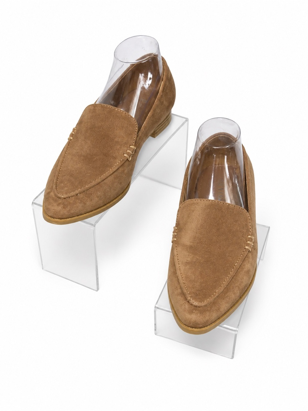 Dolce Vita Tan Suede Pointed Toe Loafers Flats